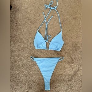 Blue String Bikini 2 Piece